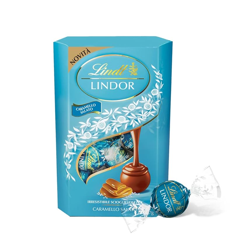 Immagine del prodotto Lindt Lindor Praline di Cioccolato al Latte con Ripieno al Caramello Salato, 200g