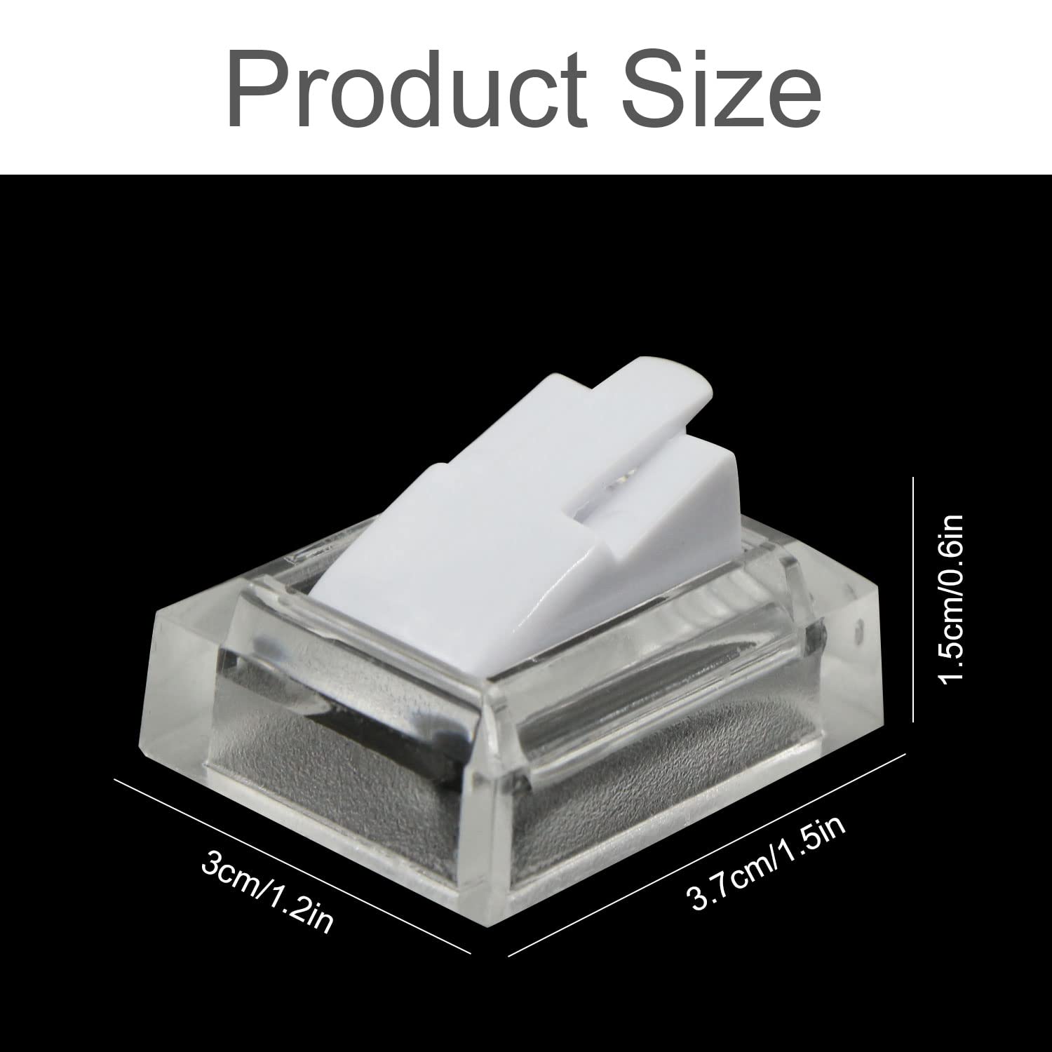 Supporto Anelli Espositore Gioielli Display - Anello Titolare In Plastica Vetrina, Supporto Esposizione Di Ad Anello, Per Vetrina Fiere, Accessori, Bianco, 3,7 x 3 x 2,3cm, 10 Pezzi