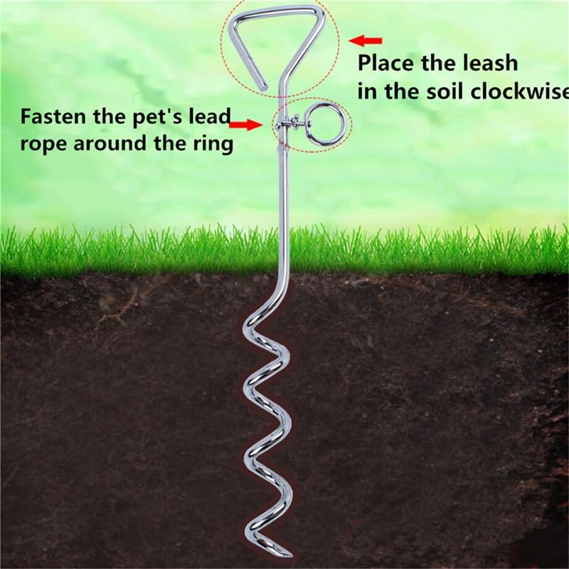 6 Fuß Hunde-Ausbindekabel Mit Clips – Für Garten, Camping, Robustes Metallkabel 6 Fuß Hunde-Ausbindekabel Mit Clips – Für Garten, Camping, Robustes Metallkabel