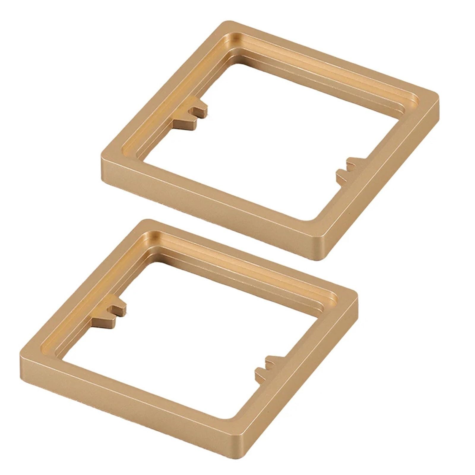 Access Panel Access Panel for Drywall 2pcs Switch Surround Plate Wall Decoration 10MM Single Socket Spacer Frame(Gold)