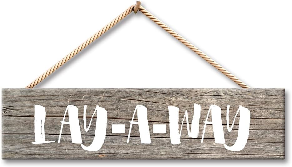 Hermosaa Lay a Way Chicken Signs 16 x 4 Inches Wood Plank Design Hanging Sign