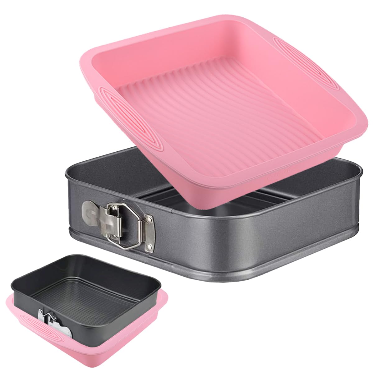 Springform Pan Set Nonstick Cheesecake Pan with Removable Bottom