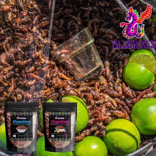 Alebrixes | Chapulines From Oaxaca 1.76 oz (50g) | (Grasshoppers) Premium Fresh Gourmet Edible Insects | Marinated Natural Flavor | Vacuum Sealed Bag - Always Fresh (Not Dehydrated) Mexican Snack. - Image 3