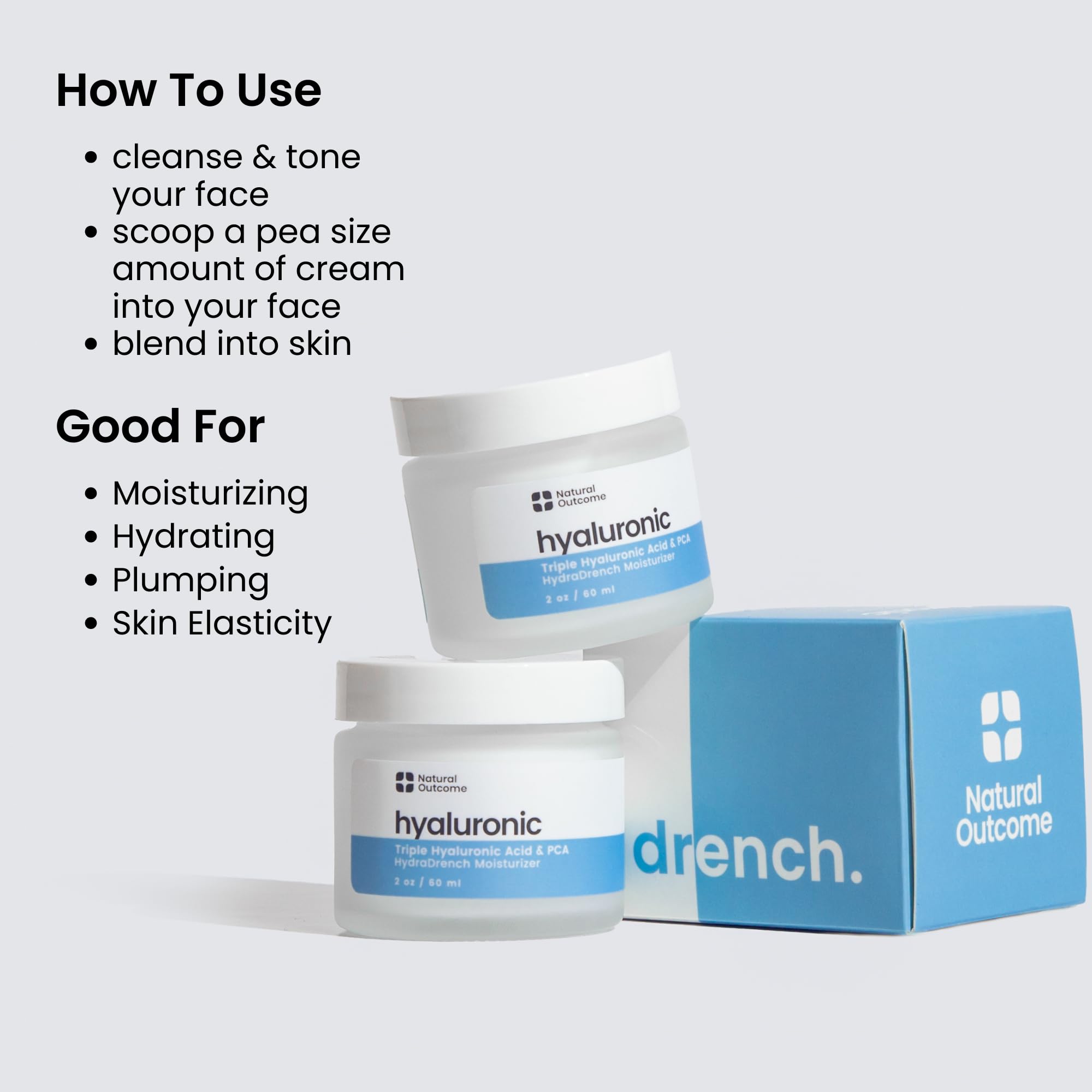 Amazon.com: Natual Outcome - Hyaluronic Acid Moisturizer Face
