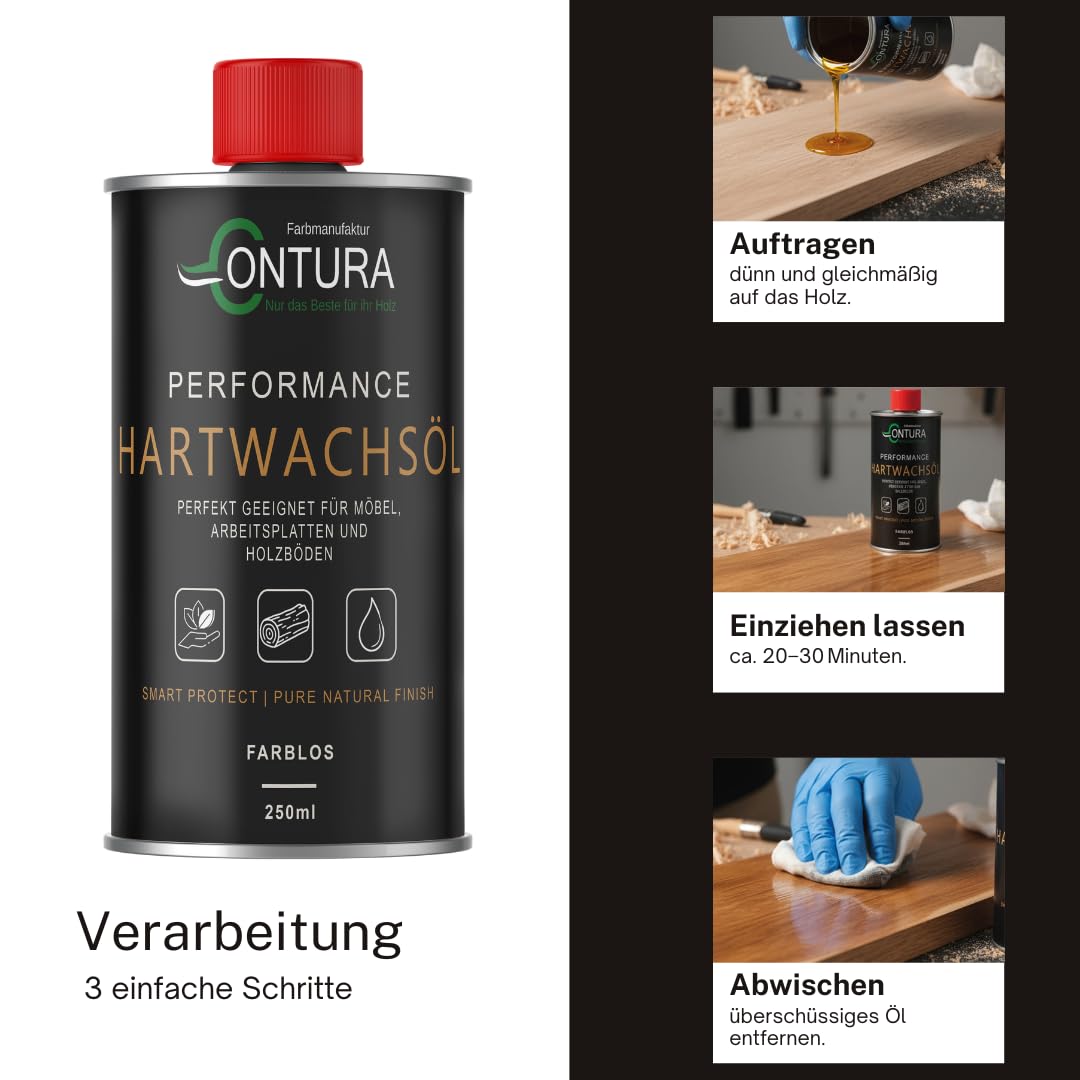 Contura Performance Hartwachsöl Farblos Natur Holz-Öl 250ml