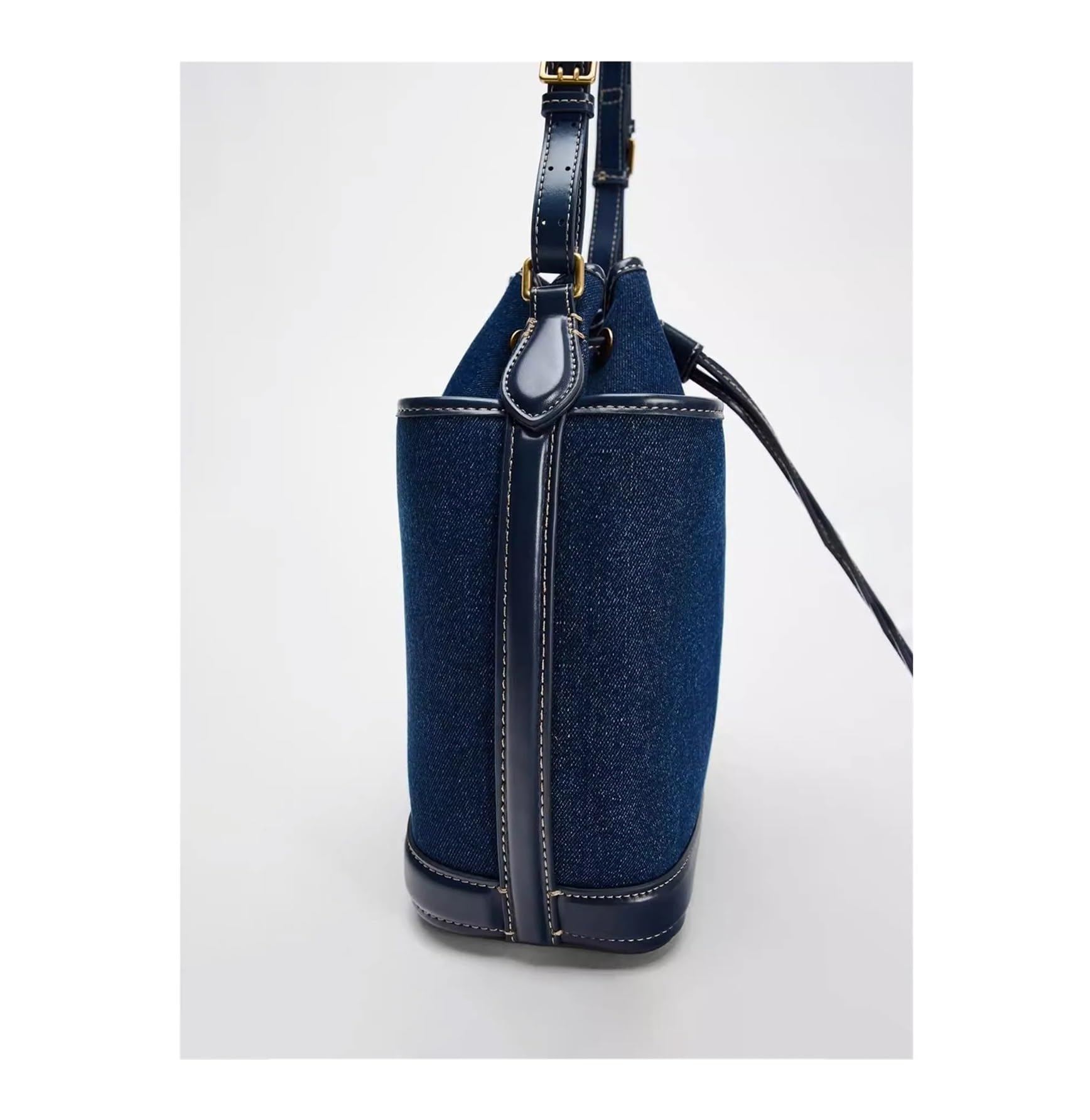 Borsa Jeans Borsa a tracolla in denim autunno/inverno, borsa a secchiello in tela, in Shopping