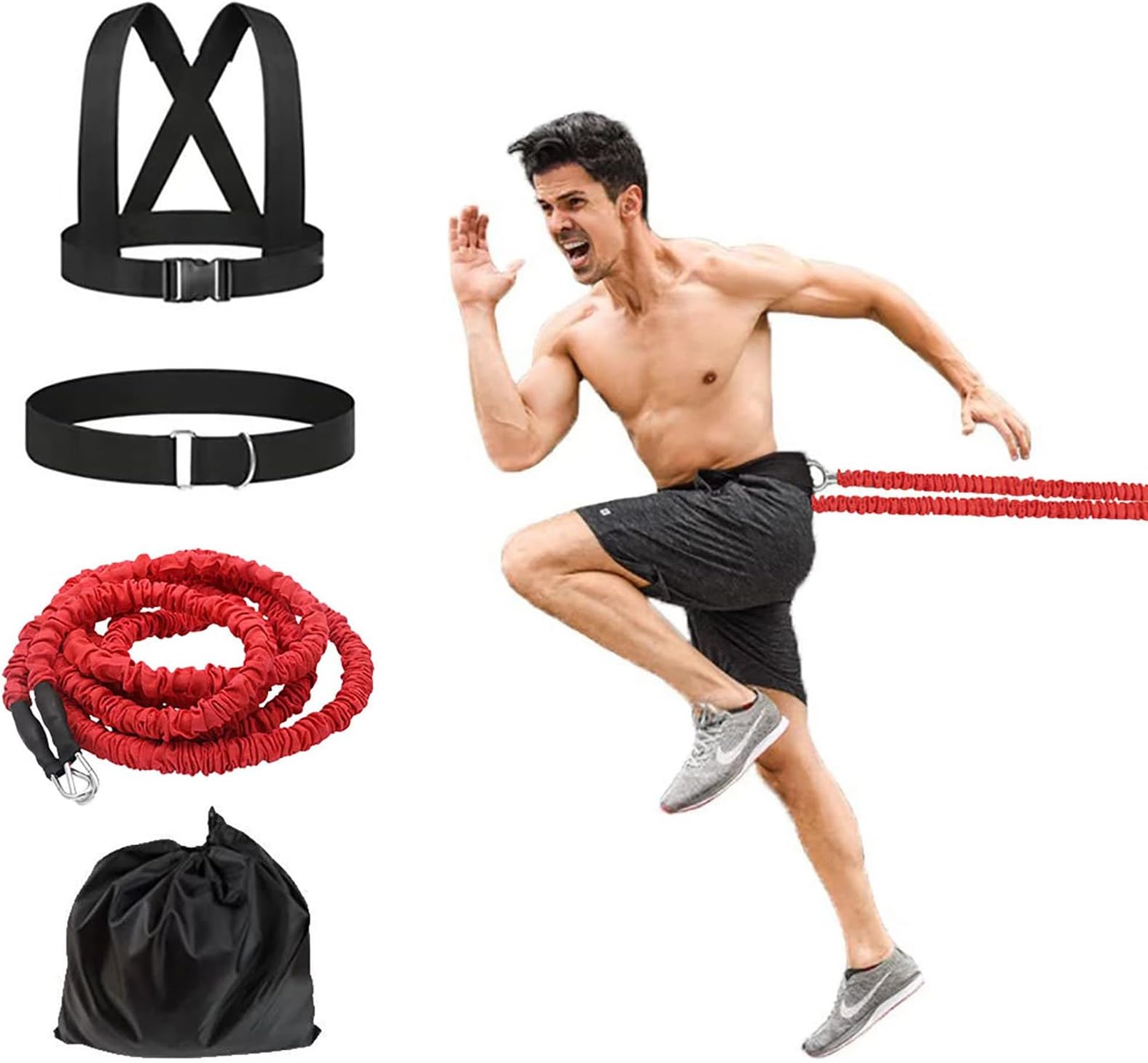Resistance Explosive Training Rope Force Improve Power, Agility, Strength Track and Field Football Basketball Volleyball Multi-Directional Physical Equipment