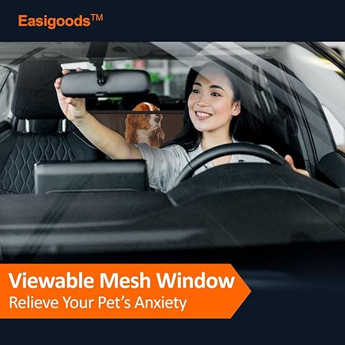 Miniatura 3 de Funda de asiento trasero de automóvil impermeable, resistente a los arañazos para perros y mascotas. Protector de asiento trasero para automóviles