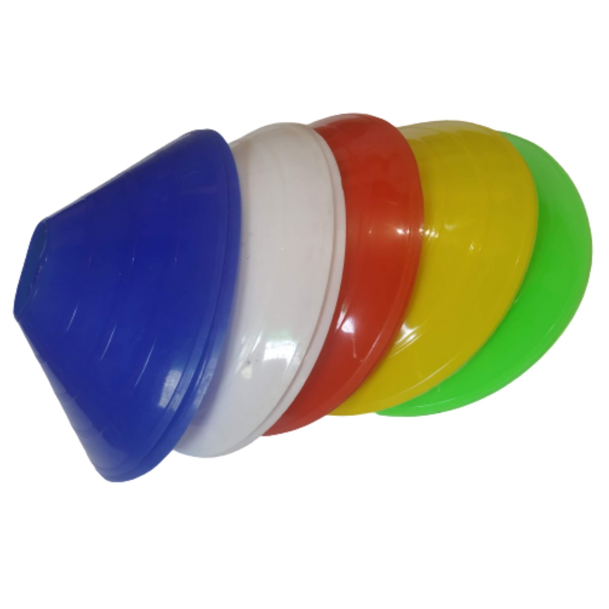 Running Speed Strength Agility Training Space Soccer Ground Marker Cone - Multicolour | for Football, Cricket, Track and Field Sports (2 inch, Pack of 10)-image-6