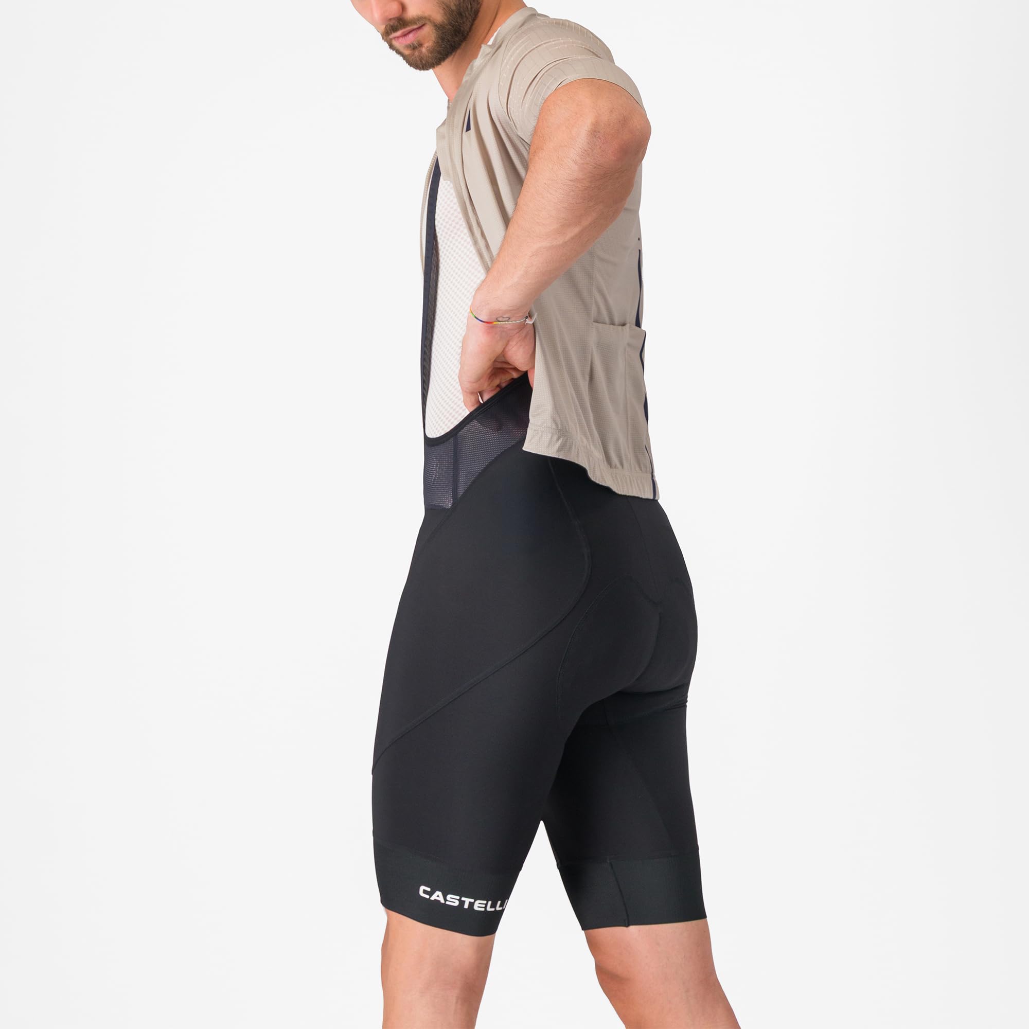 CASTELLI Herren Endurance 4 Trägerhose, Rennrad-Trägerhose, Sitzpolster und Endurance-Evolution-Gewebe für Langstreckenkomfort