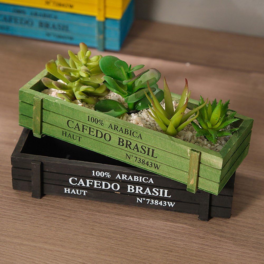 Amazon.co.jp: 木製プランターボックス 長方形 植木鉢 植物コンテナ