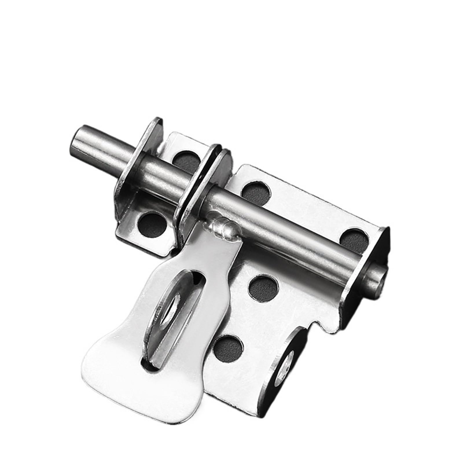 Hgbflty Color 3 Garden Gate Lock Stainless Steel Door Latch Solid Sliding Bolts Hasp Home Hardware Gate Safety Toilet Lock(Color 3)