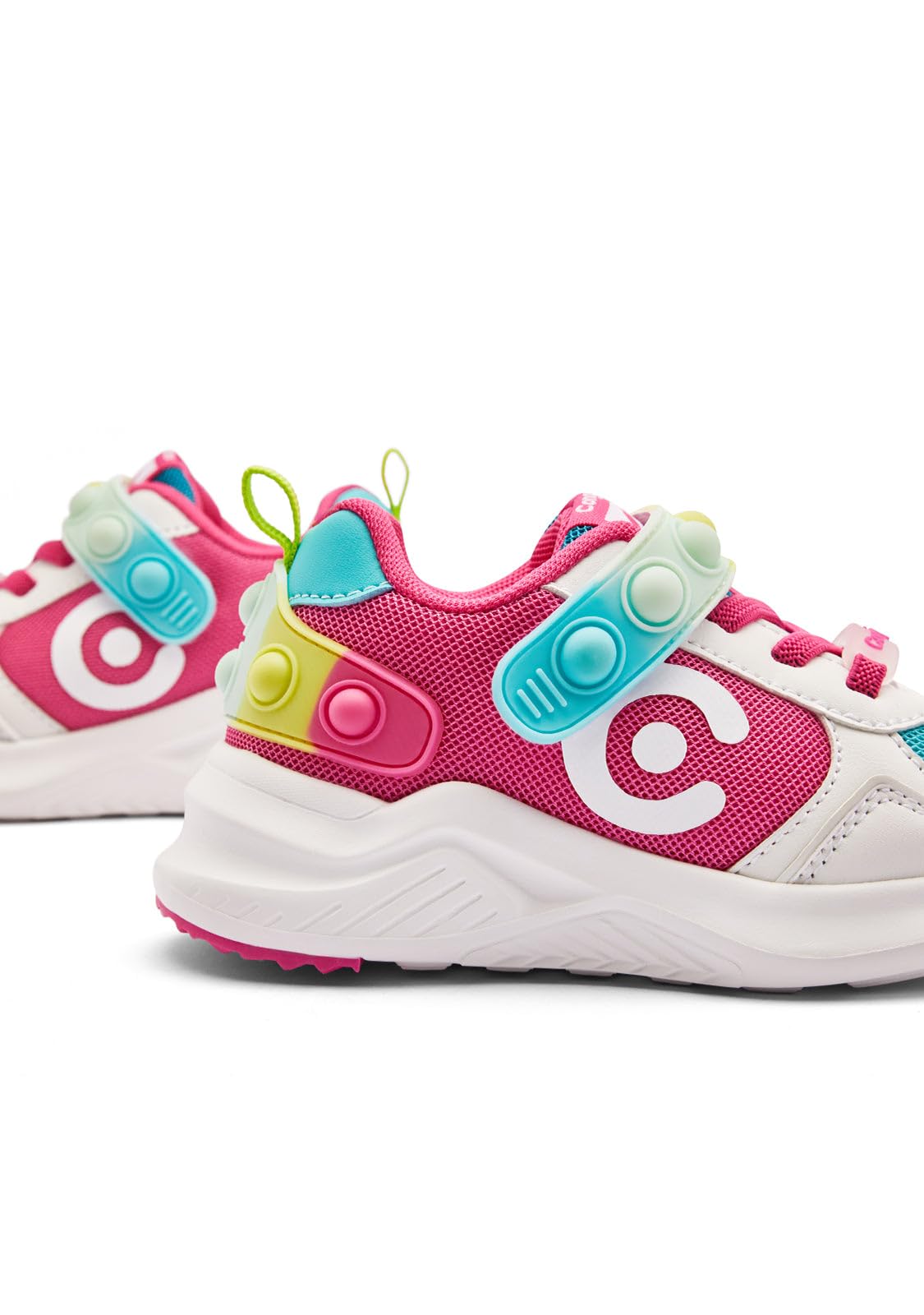 Conguitos - Zapatillas Deportivas Niña Autoadherente para Niña (Rosa/Talla 30)