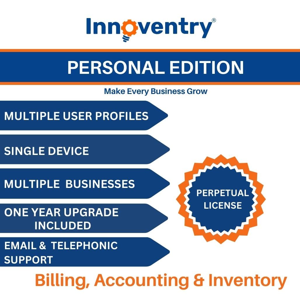 Innoventry - Personal Edition - Life Time - ( GST Ready Accounting, Inventory Management for Small and Medium Business ) Email delivery in 2 Hours- no CD (B07FK2X19Z) Amazon Price History, Amazon Price Tracker