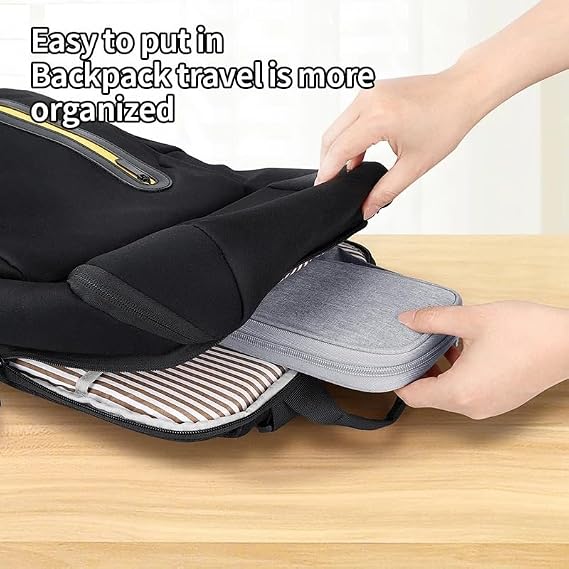 Portable Storage Bag Fits Boox Palma 2 Pro 6.13 Inch E-Reader, Zippered Shockproof Sleeve Pouch GRAY