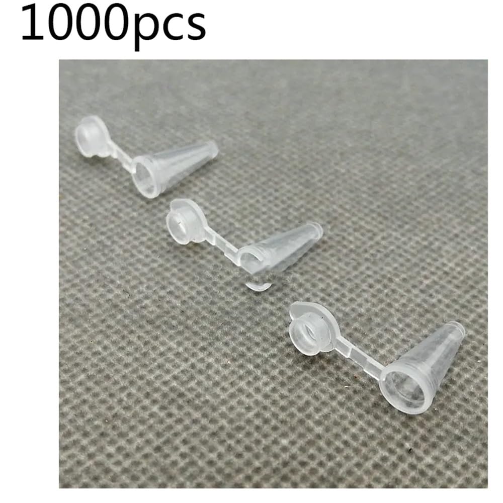 Tube à centrifuger en plastique transparent fond V avec presse-étoupe, 0,1 ml, 1000 pièces/lot, for laboratoire Équipements de laboratoire