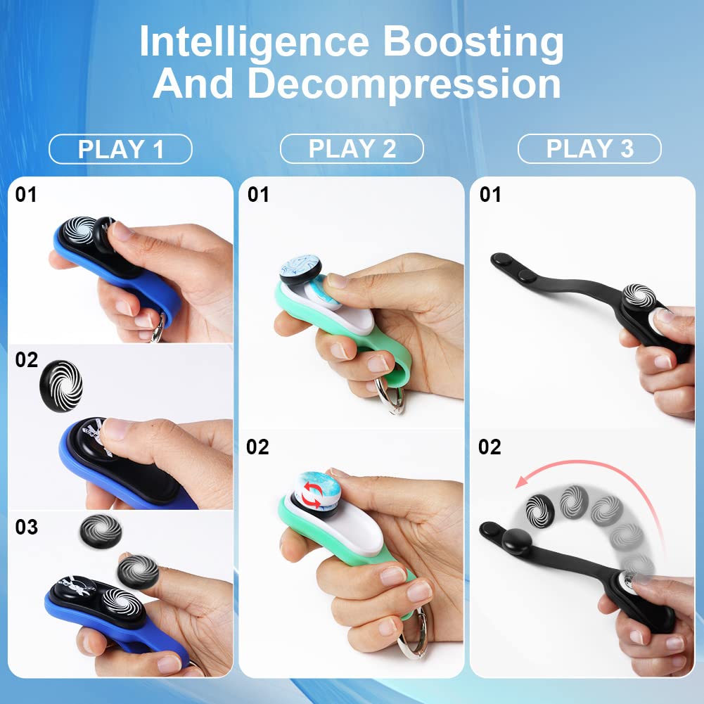 OSDUE Magnetyczna zabawka fidget, magnetyczna zabawka pop-up, dla dzieci i dorosłych, zabawka do budowania strachu, zabawka fidget, prezent dla dzieci i dorosłych (czarna B)