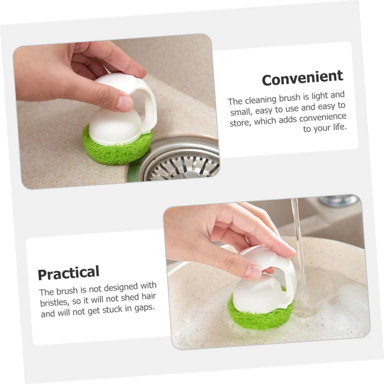 HOLIDYOYO Kitchen Scrubber Dish Washing Brush Flexible Material Dish Scrubbers and Kitchen