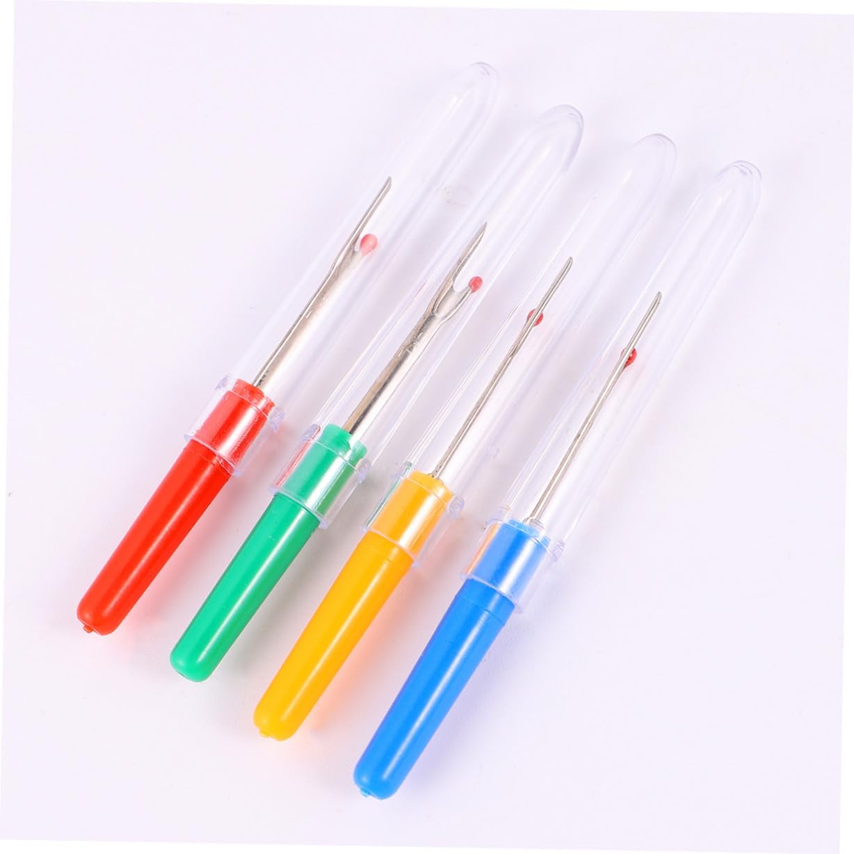 BATHVEVE 253pcs Cross-Stitch Tools Kit for Sewing and DIY Craft Colorful Glass Head Pins Seam Ripper and Tape Measure Set for Embroidery Projects Random Color