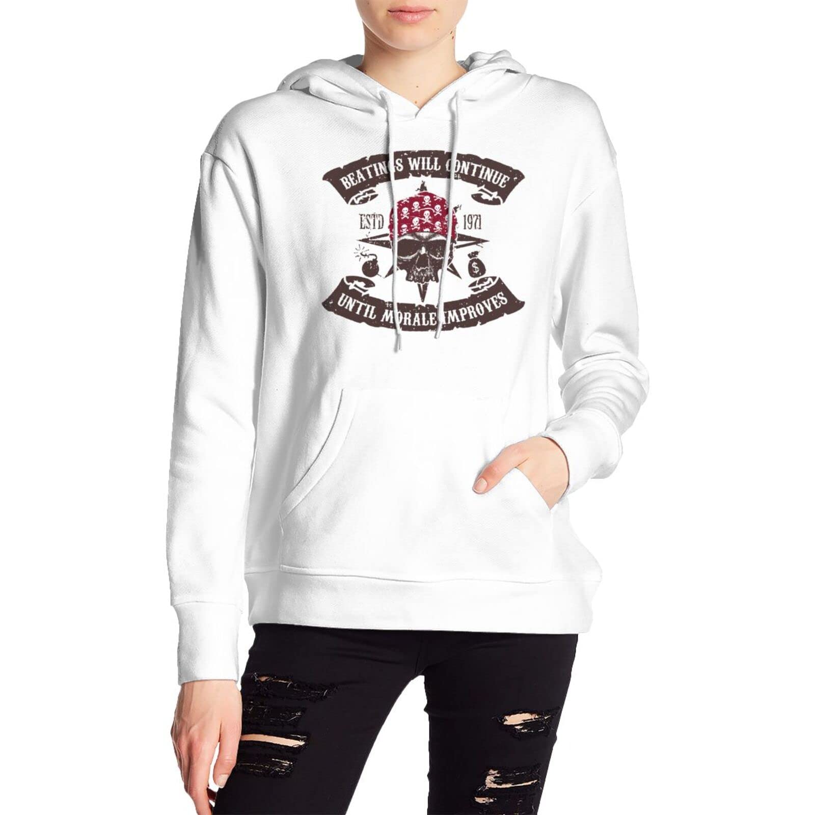 Sweat à capuche Dsoluuing 2XL imprimé humour pour homme en couleur