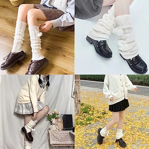 Image of Leg Warmers Harajuku with Lace Button Knit Harajuku Japanese Style Kawaii Lolita Gothic Flared and Loose Fit