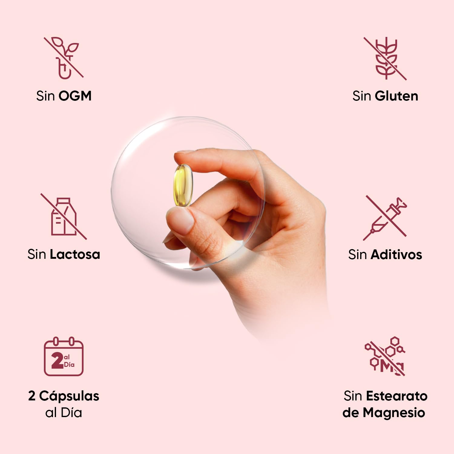 Aceite de Krill Omega 3 del Antártico 1200mg, 180 Cápsulas Blandas de Fuente de Omega 3 de Krill (DHA y EPA) - Astaxantina Natural y Fosfolípidos Marinos, Alternativa al Aceite de Pescado para 3 Meses