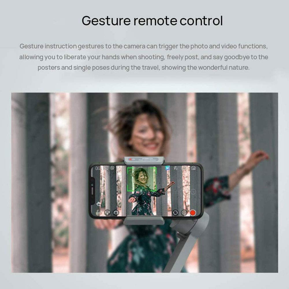 LJJ Estabilizador de Mano, 3-Ejes Gimbal Movil Cardan para teléfono portátil para grabación de Movimiento Ideal para Smartphone iOS&Android iPhone/Huawei/Samsung/Xiaomi etc