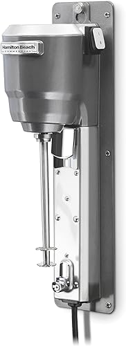 Miniatura 77 de Hamilton Beach Commercial HMD200R Mezclador de bebidas de un solo husillo, motor universal de 3 velocidades, operación manos libres, certificado NSF