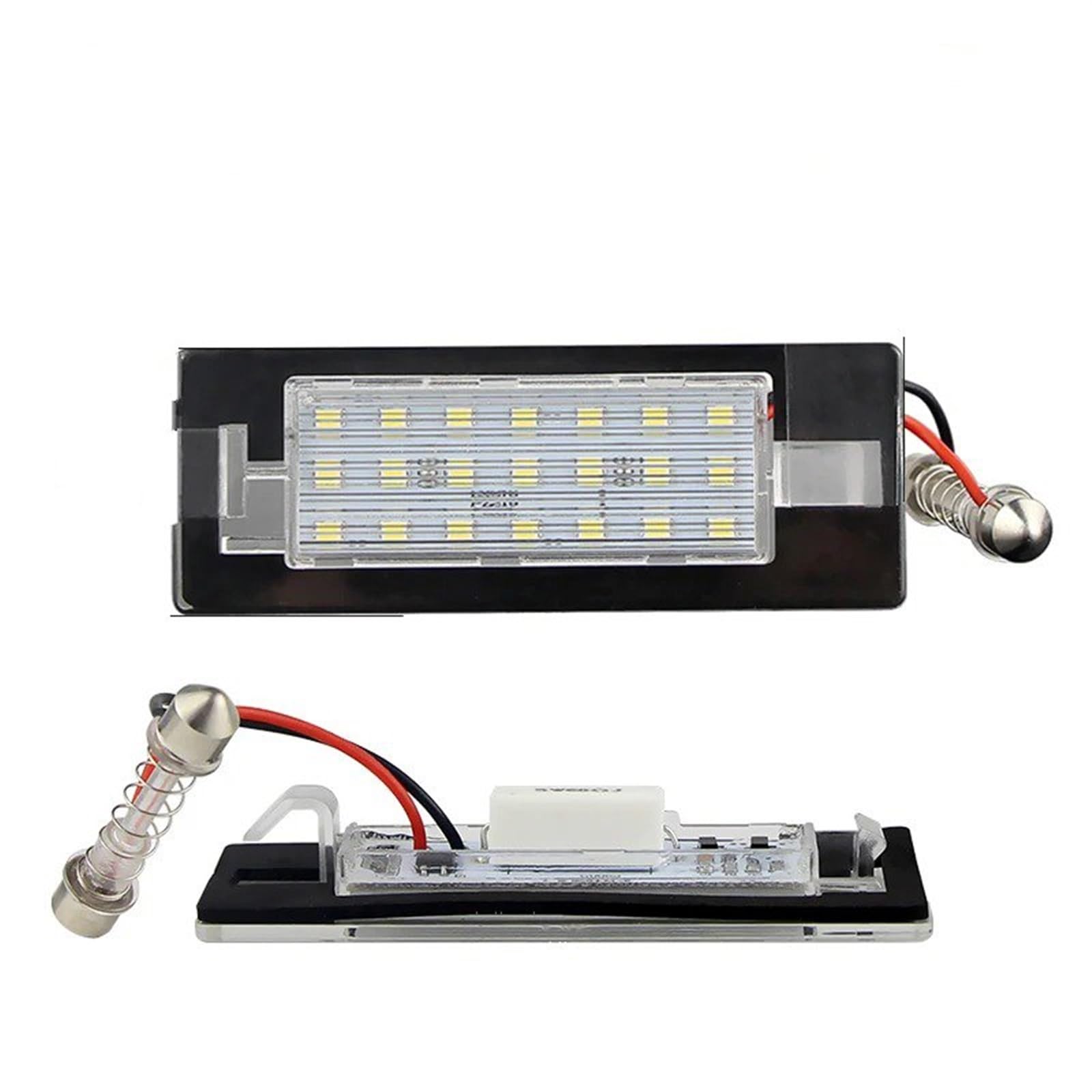 Recambo Illuminazione targa a LED con omologazione E, Plug & Play, Canbus, senza errori, compatibile con Peugeot Partner | anno di costruzione dal 2018