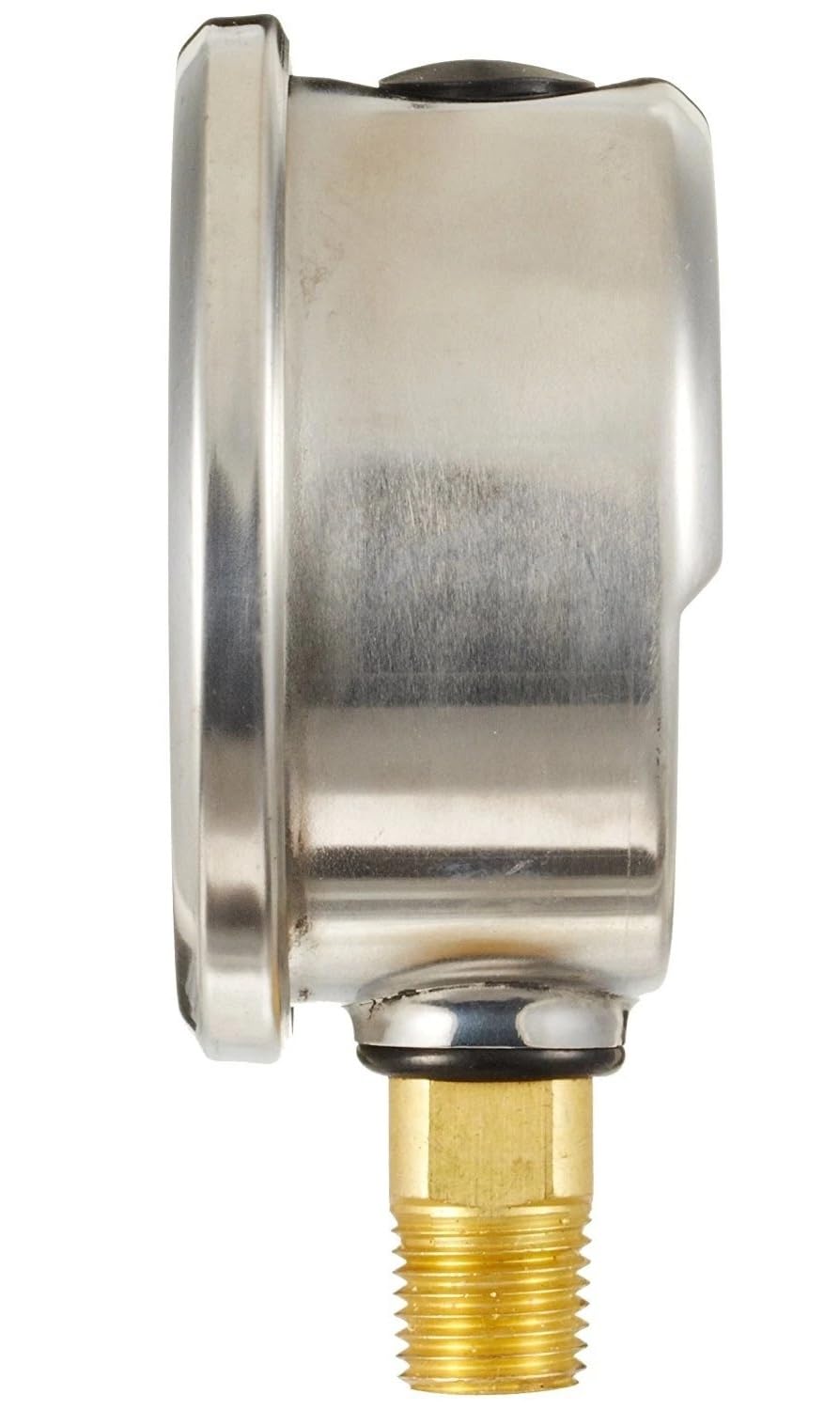1/4" NPT Lower Mount Liquid Filled Pressure Gauge with 2.5" Dial - 0-4000 PSI - for Commercial or Industrial Hydraulic & Pneumatic Systems - Compressor Pressure Gauge Replacement