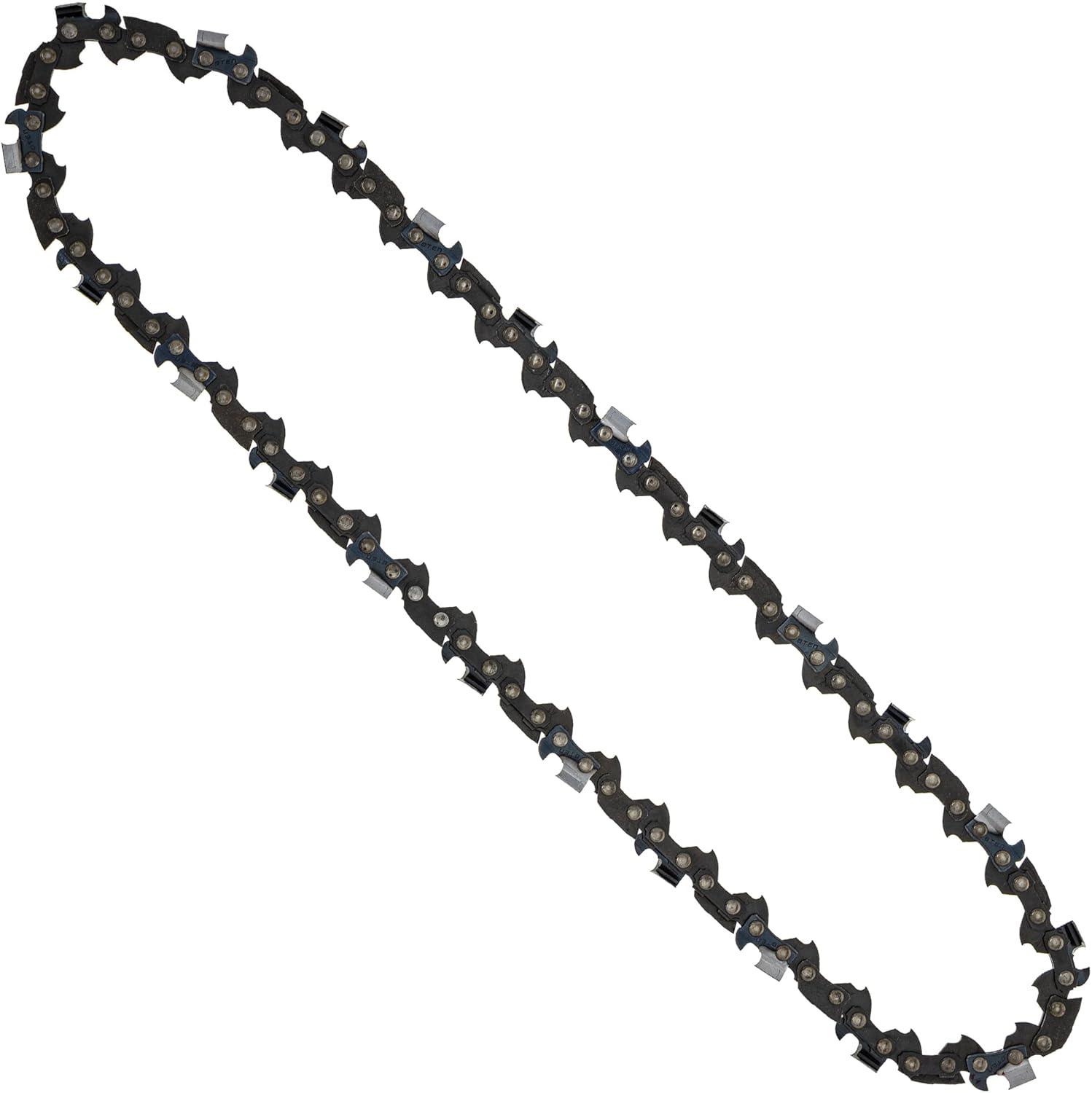 8TEN Full Chisel Chainsaw Chain 12 Inch .050 3/8 LP 44DL For Stihl MS170 Husqvarna 327PT5S Poulan PLN1514 (2 Pack)
