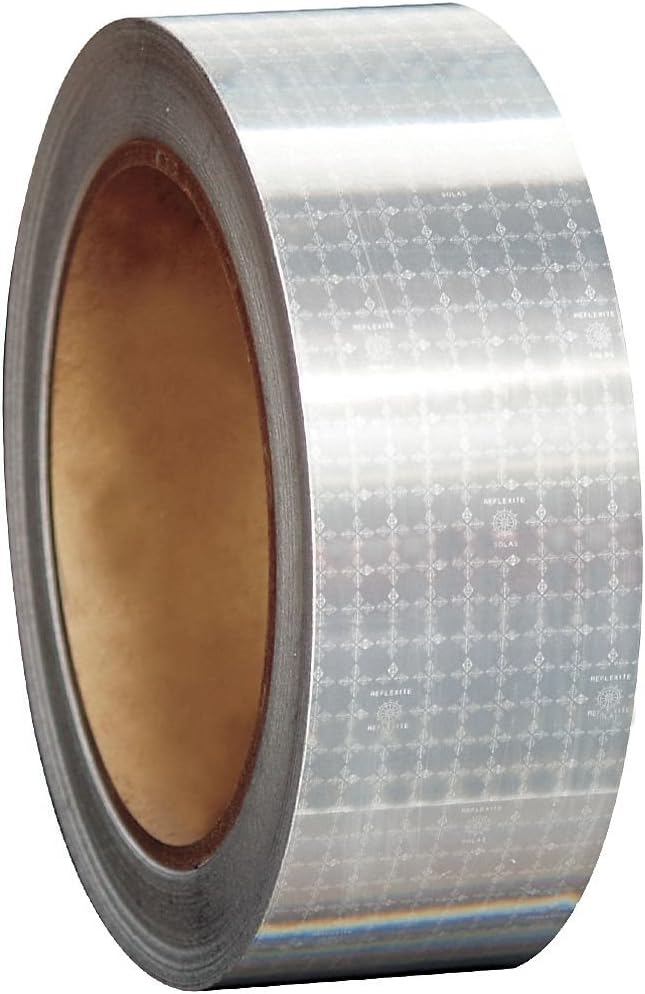 Reflexite M82 SOLAS Marine Prismatic Reflective Tape: 2 in. x 50 yds. (Silver-White)