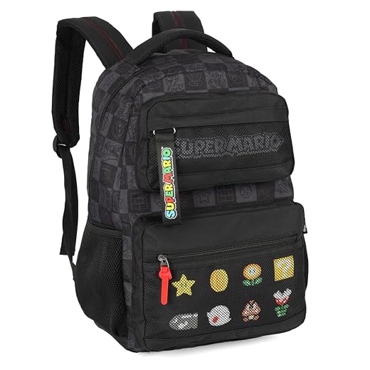 Luxcel, Mochila Infantil de Creche Personagem Original Cor:Rosa Mochila Bolsa de Costas Super Mario Juvenil Escolar Faculdade Viagem Espaçosa
