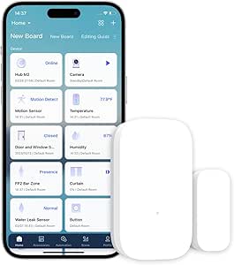 Aqara Door and Window Sensor, Requires Aqara Hub, Not Support Hubs from Other Brands, Zigbee Connection, Wireless Mini Contact Sensor, Compatible with Apple HomeKit, Alexa, Works with IFTTT