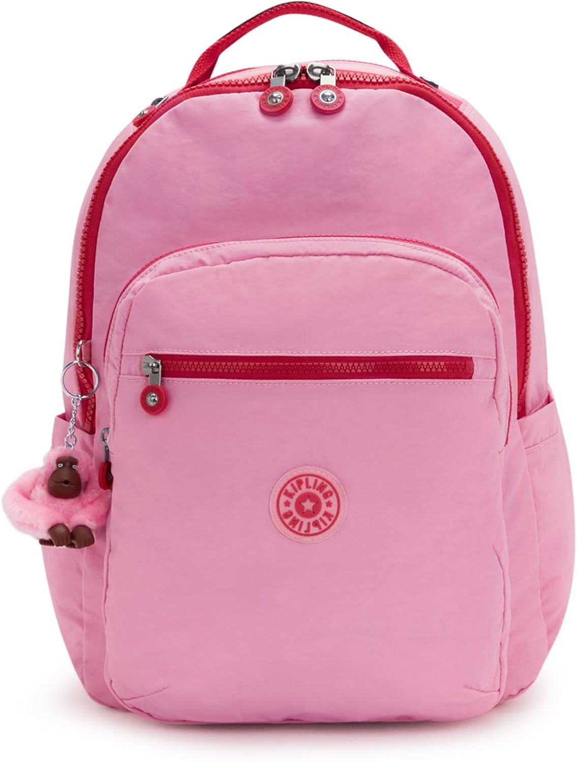 kipling rose gold backpack