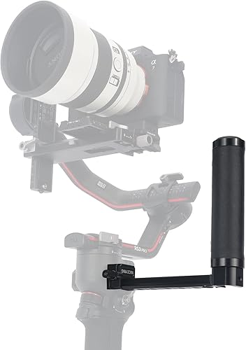 Miniatura 7 de NICEYRIG Mango lateral para DJI RS4 / RS4 Pro / RS3 / RS3 Pro / RS2 / RSC2, soporte estabilizador cardán mango de cuero con brazo de extensión - 523