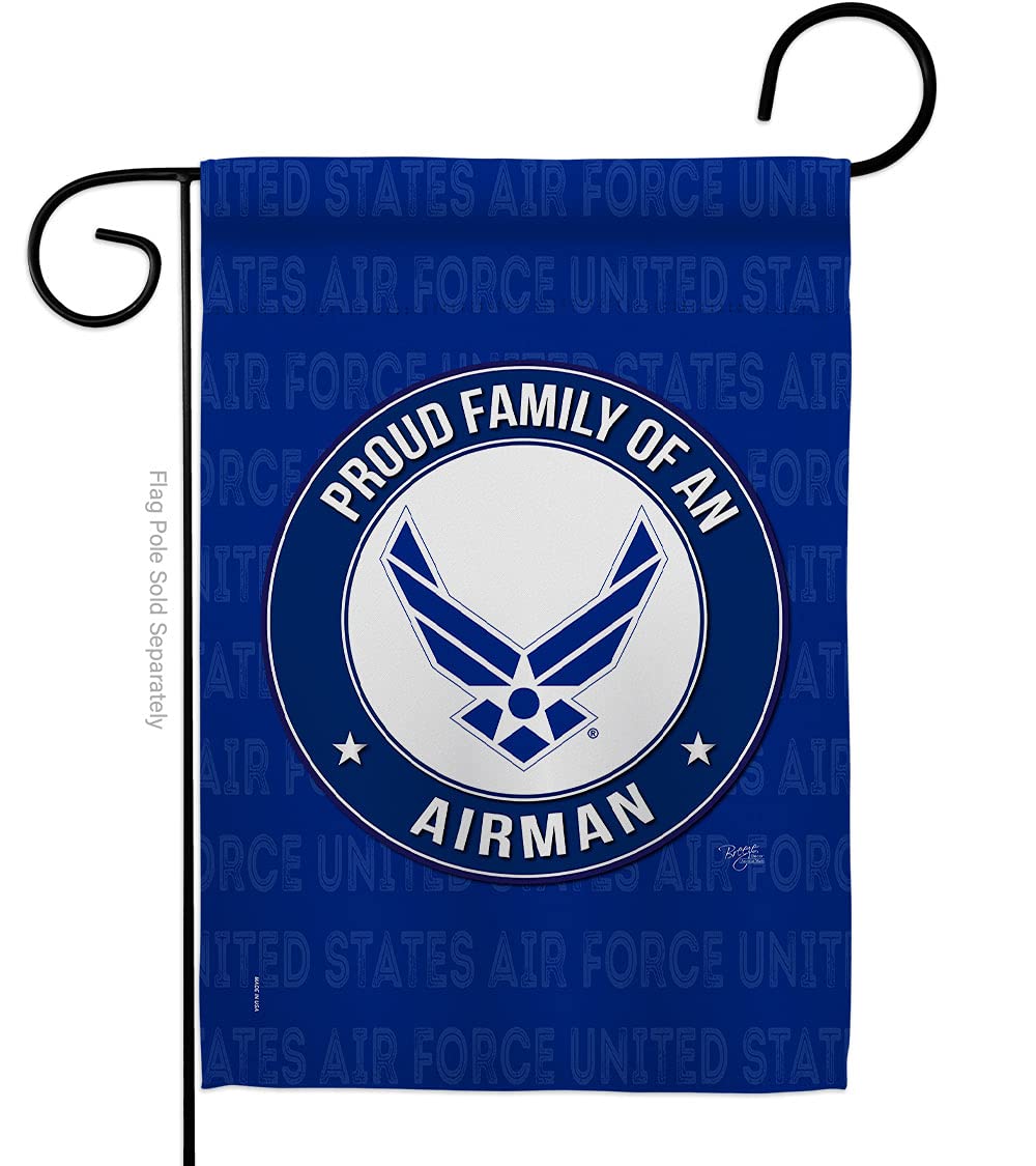 Drapeau de jardin USAF décoration de maison et extérieur pour vétéran de l'armée de l'air