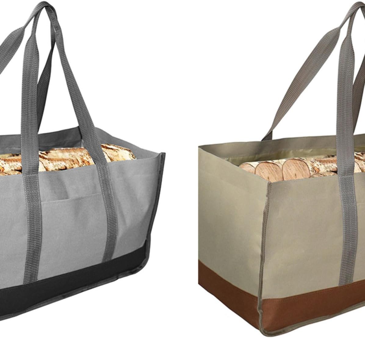 Log Carrier Tote Bag, Sturdy Polyester Firewood Holder for Daily Use | Large Capacity, Foldable and Scratch-Resistant Design, Picnic Storage, Boys and Girls's Toys and Household Supplies