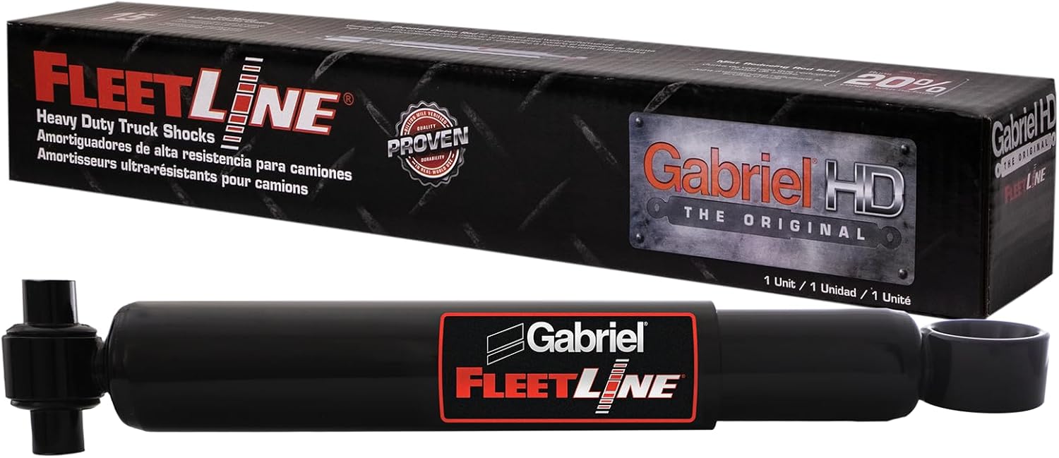 Gabriel 85070 Fleetline Heavy Duty Front Shock Absorbers for Kenworth T2000;, T440, T470, T600, T600B, T602, T600A, T660, T700, T800, W900; OEM# 671052, 665858, 6658582, B711001, 6710522 (1 Pack)