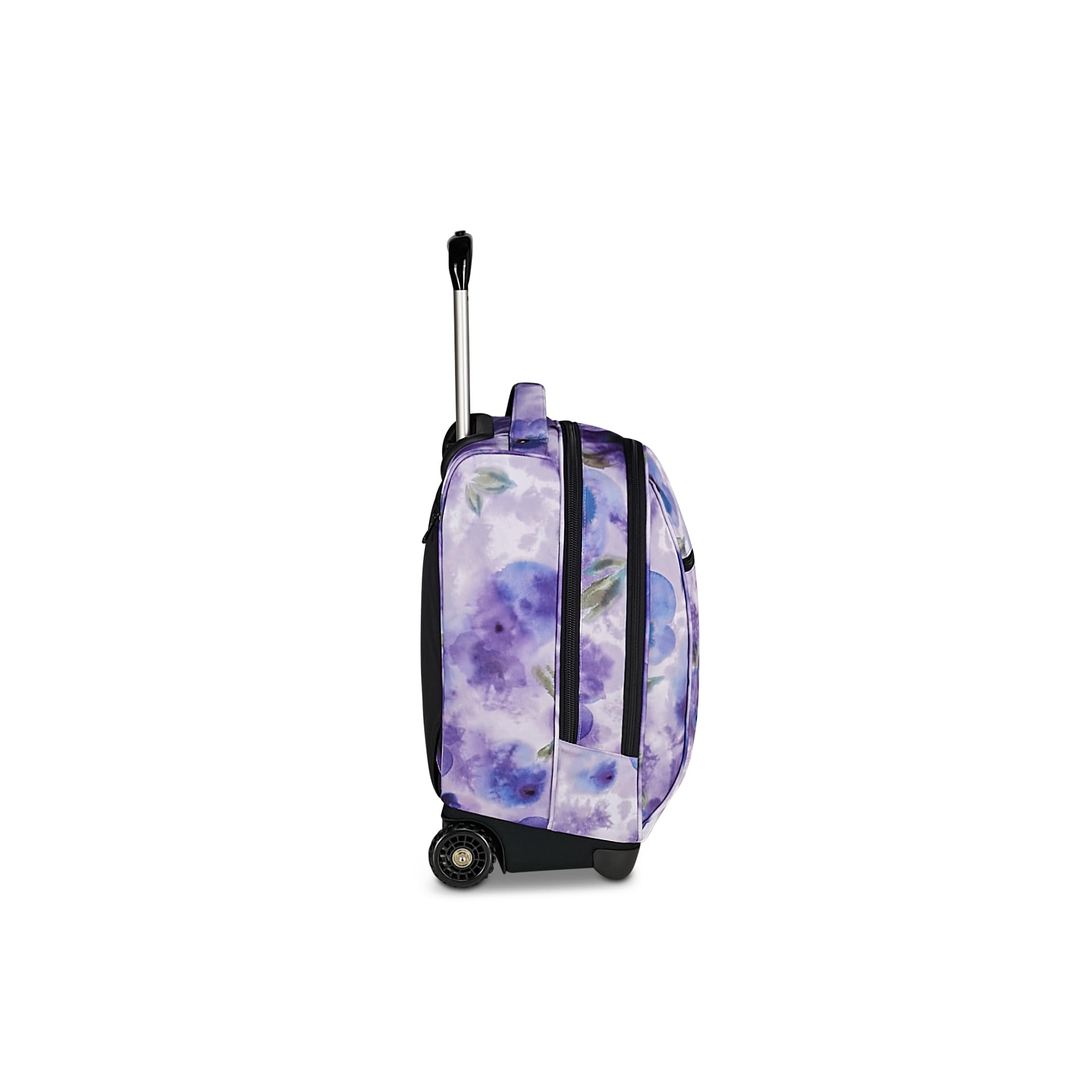Invicta Trolley New Benin Fantasy, 36 L, Doppio Uso, Doppio Scomparto, Tasca Porta Borraccia, Scuola e Tempo Libero, Paint and Flower, Bambine e Ragazze, viola
