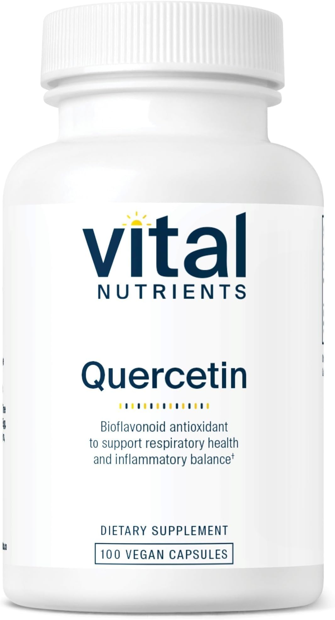 Vital Nutrients Quercetin - Vegan Quercetin Supplement with Bioflavonoids for Sinus, Respiratory, Heart, & Immune Function Support - Gluten, Dairy, Soy Free - 500mg - 100 Capsules