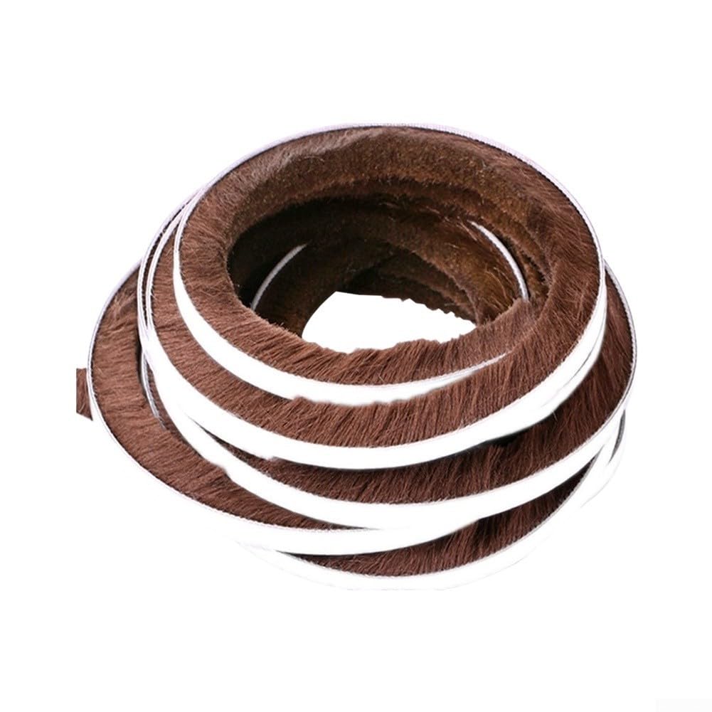 Cinta Autoadhesiva de Espuma Burlete para Ventanas y Sellador Aislante Térmico Anti para impacto 9x5mm Varios Colores(Brown)