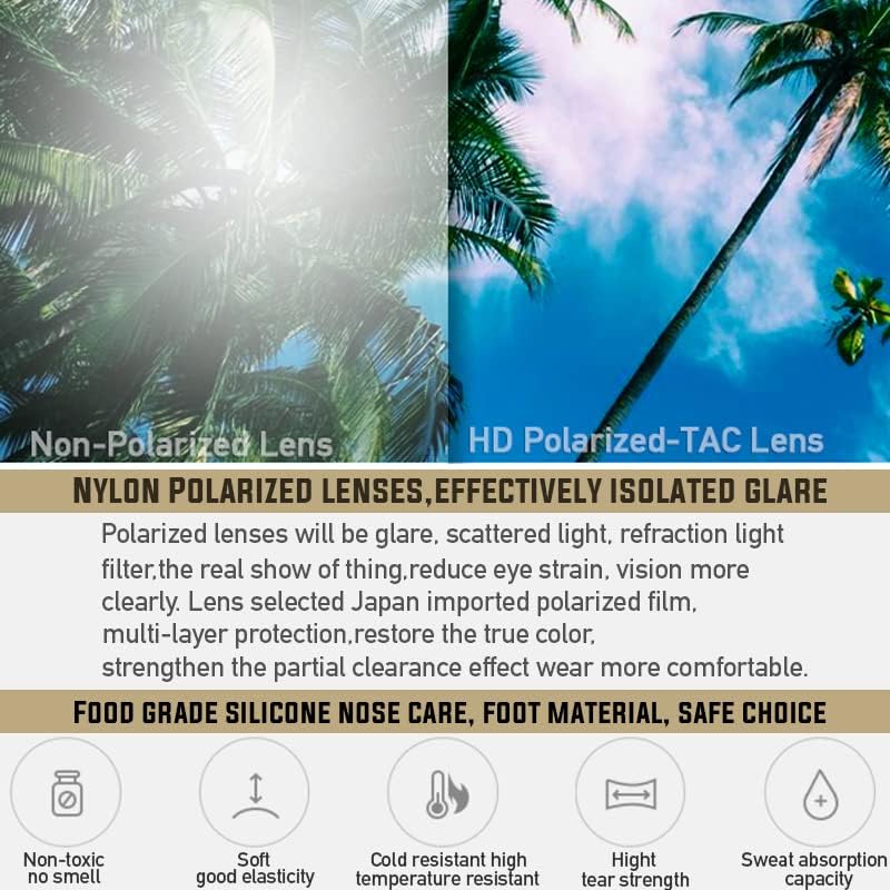 JULI Sports Sunglasses for Men Women Tr90 Rimless Frame for Running Fishing Golf Surf Driving MJ8009 - Image 2