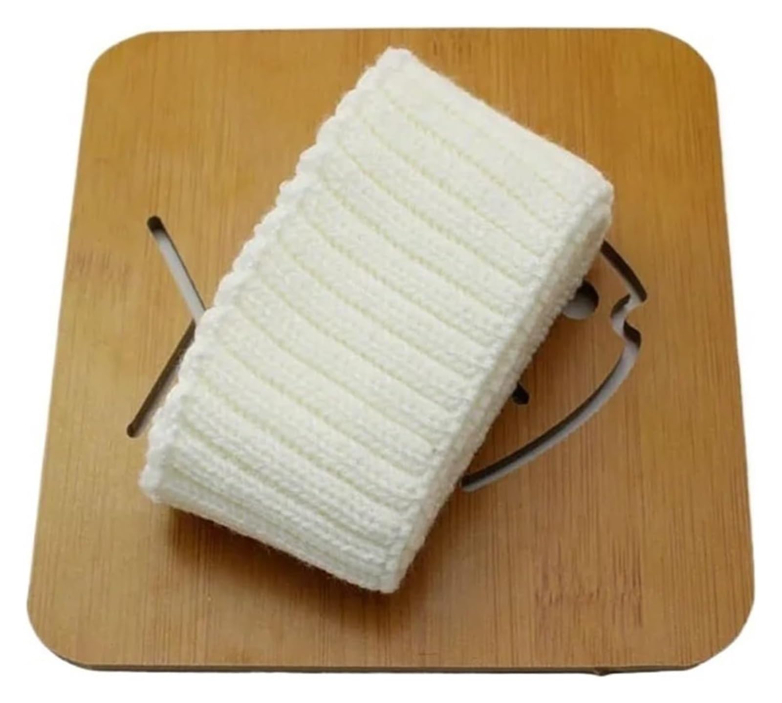 Rib Knit Cuff, Elastic Ribbed Cuffs Acrylic Rib Knit Fabric Multicolor 7x75cm for Making(White)