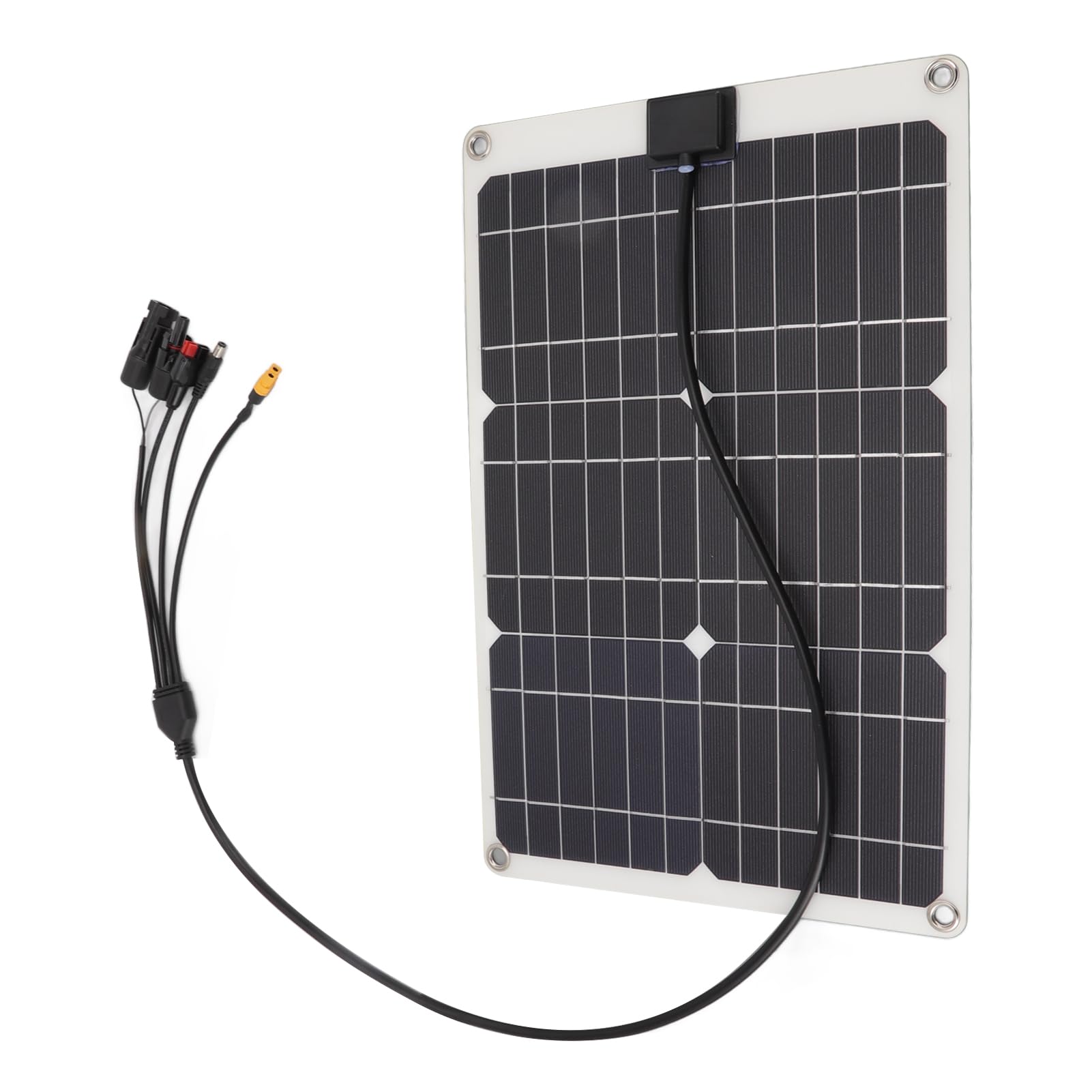 Panel de Batería Solar de 50W, Cargador Monocristalino de Alta