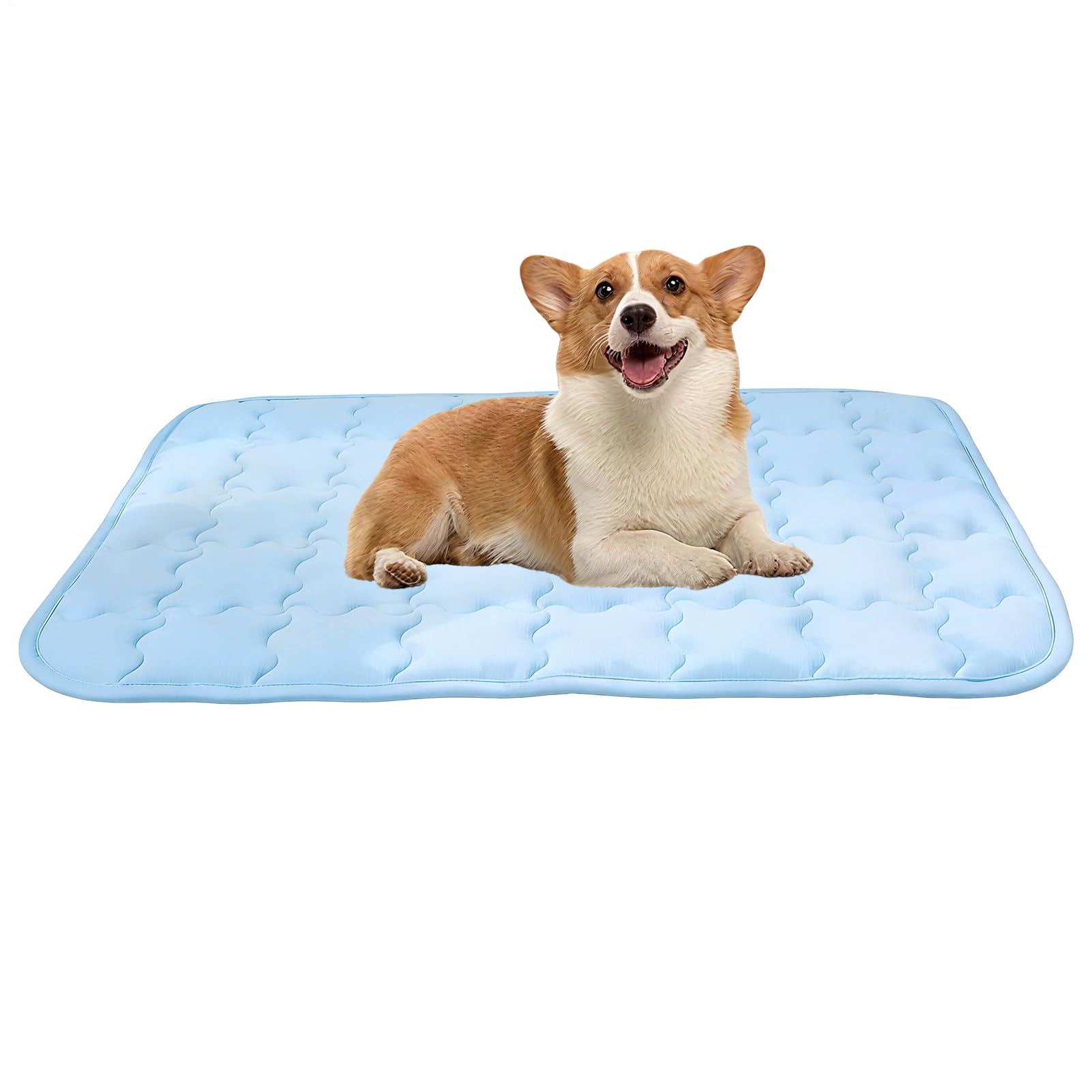 Dog Cooling Mat, Washable Portable Breathable Sleeping, Cat Cooling Mat Large Dog Bed, for Indoor Outdoor Home Balcony Travel Camping Crate Kennel Floor Summer
