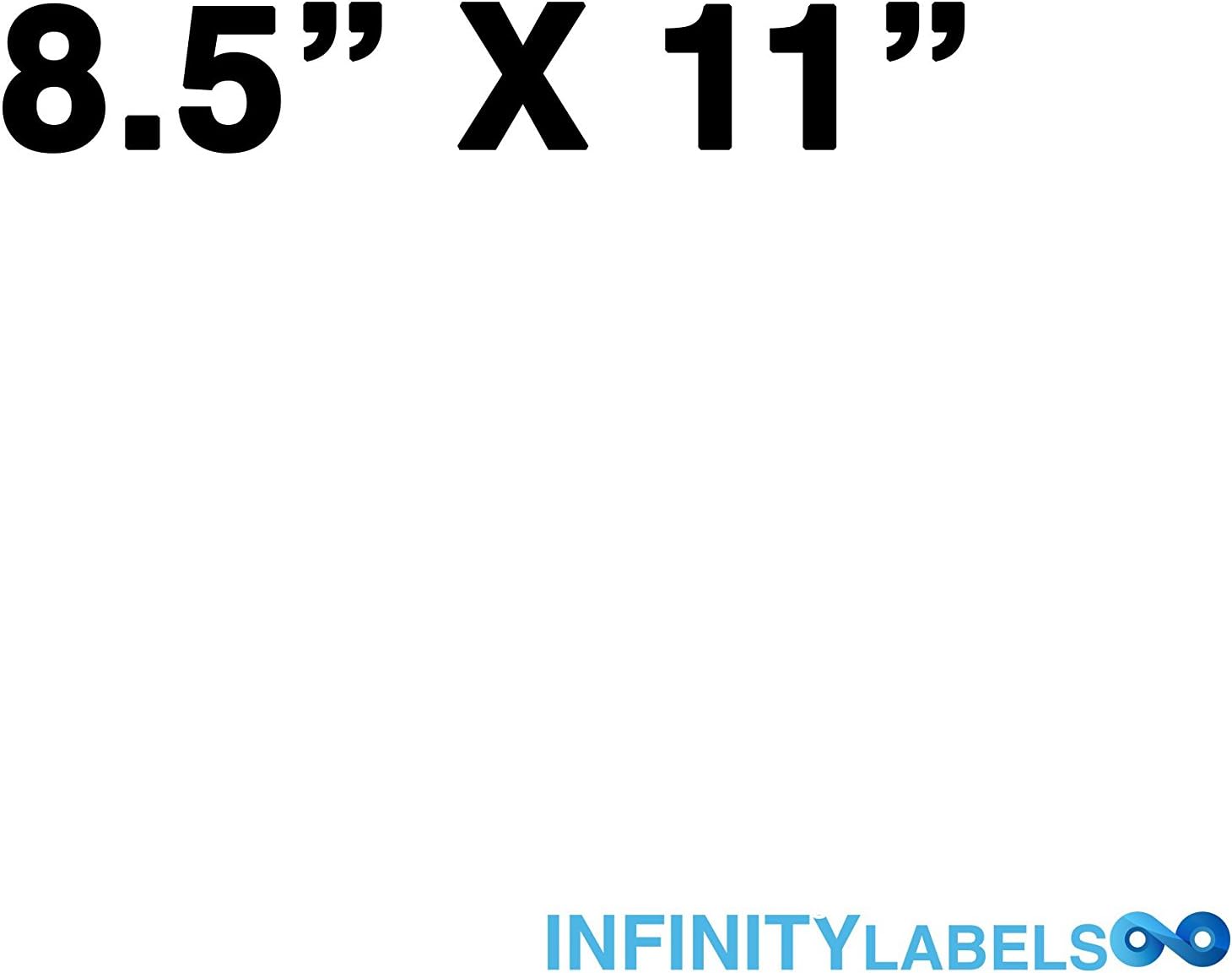 200 Laser Label Sheets, White Vinyl 8.5in. x 11in