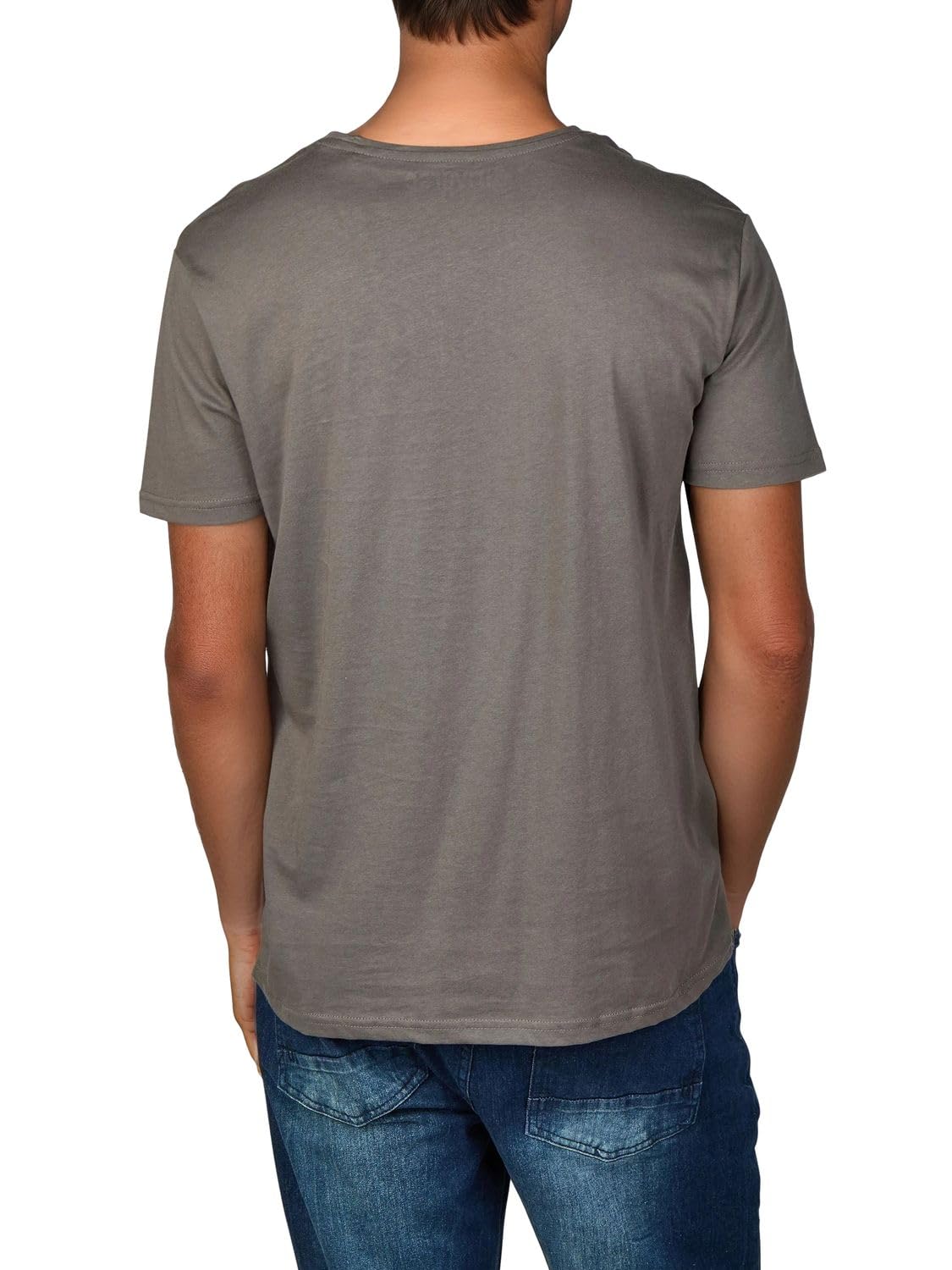 riverso Tshirt Herren Baumwolle Regular Fit RIVLeon 4er Set Pack Rundhals | Kurzarm Sommer Tee Shirt Print Grün Blau Weiß Grau Rot Orange S M L XL 2XL 3XL 4XL 5XL