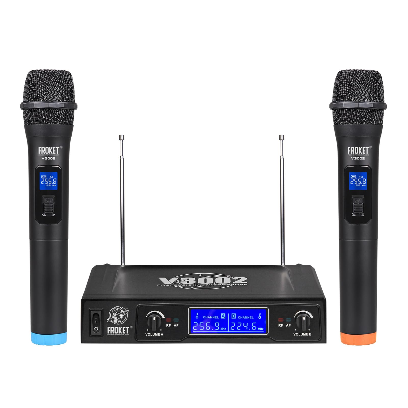 Amazon.com: Froket Wireless Microphone System Audio Dual Cordless