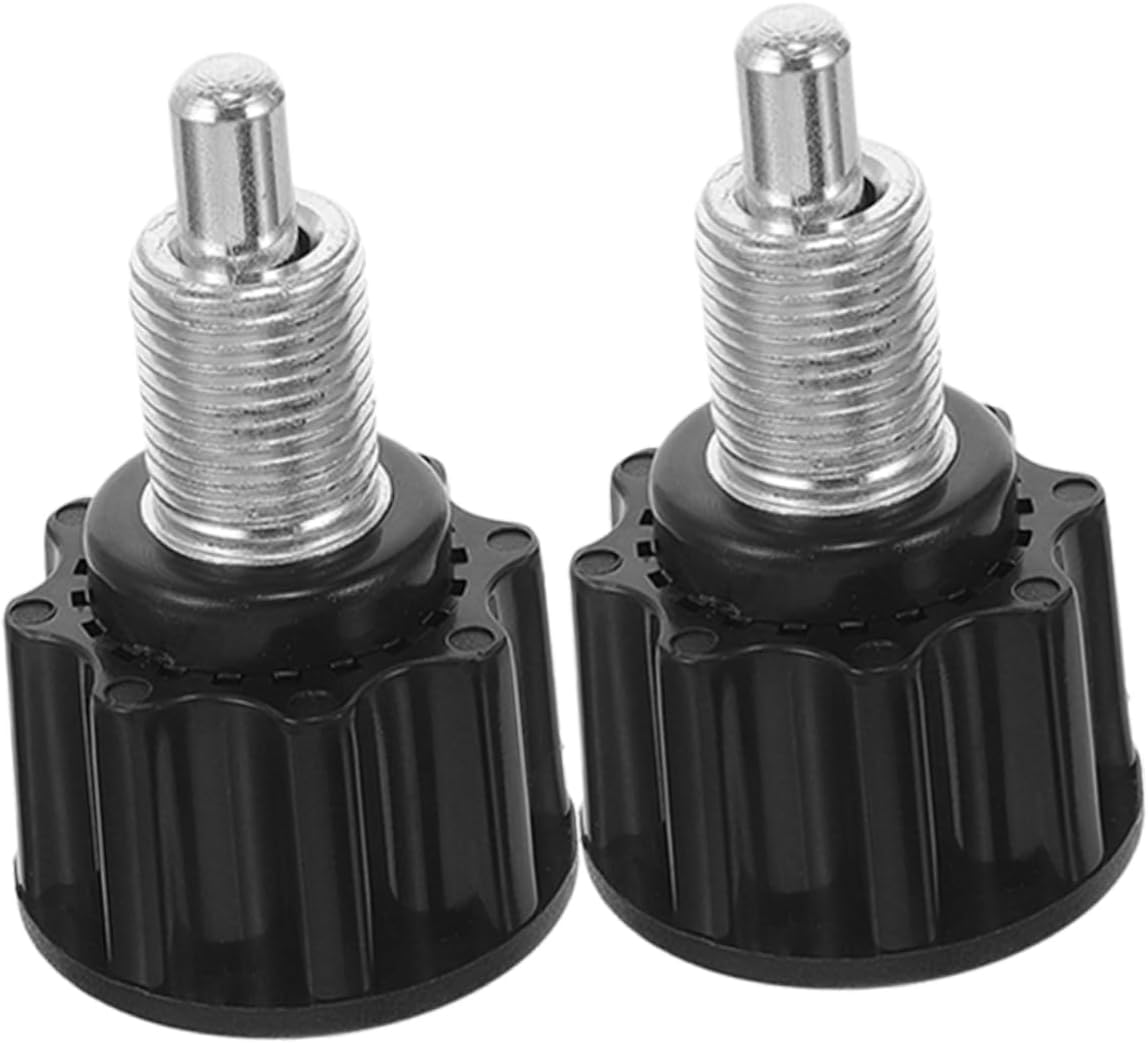 Toyvian 2pcs Replacement Weight Bench Pins Spring Pin for Gym Equipment Fitness Equipment Ball Knob Exercise Bikes Height Screw
